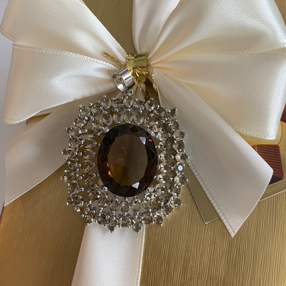 Gorgeous Large Faceted Dark & Light Smokey Topaz